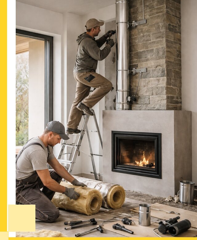 Монтаж дымоходов для каминов в Омске от 15554 р. ЭриданОмс