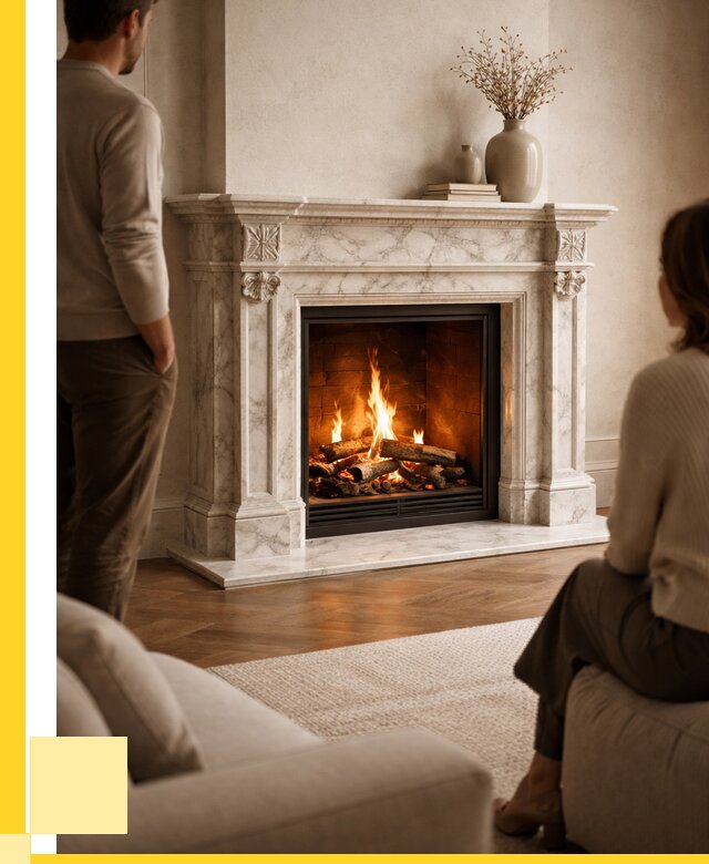 Мраморные камины под ключ в Омске от 259225 р. | ЭриданОмс