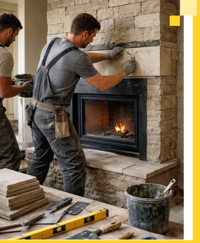 Проектирование и установка открытых каминов в Омске