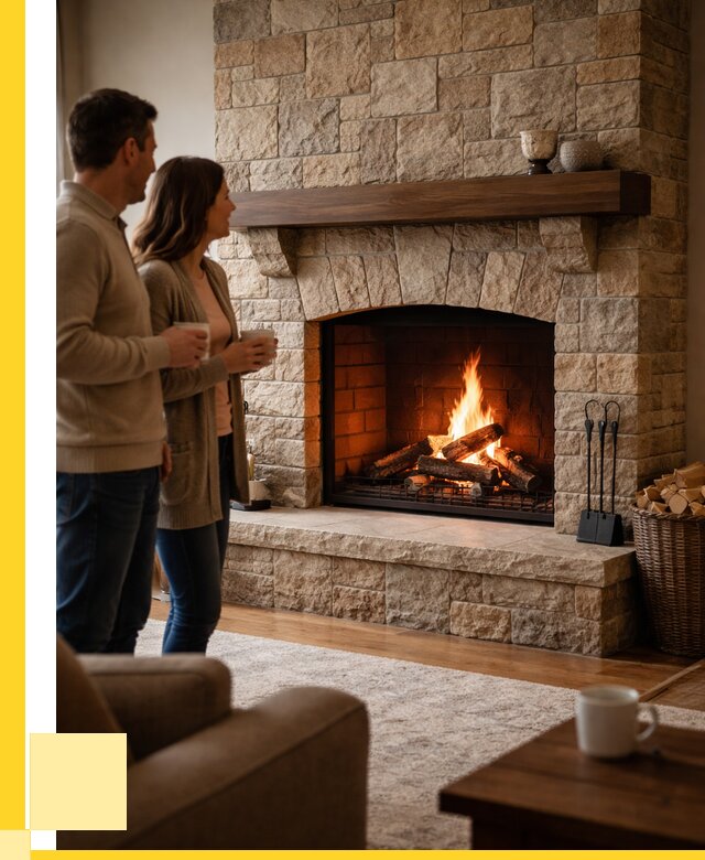 Каменные камины на заказ в Омске от 186642 р. | ЭриданОмс