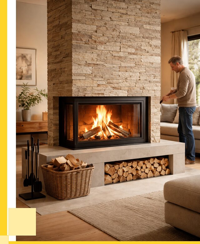 Дровяной камин под ключ в Омске от 207380 р. | ЭриданОмс