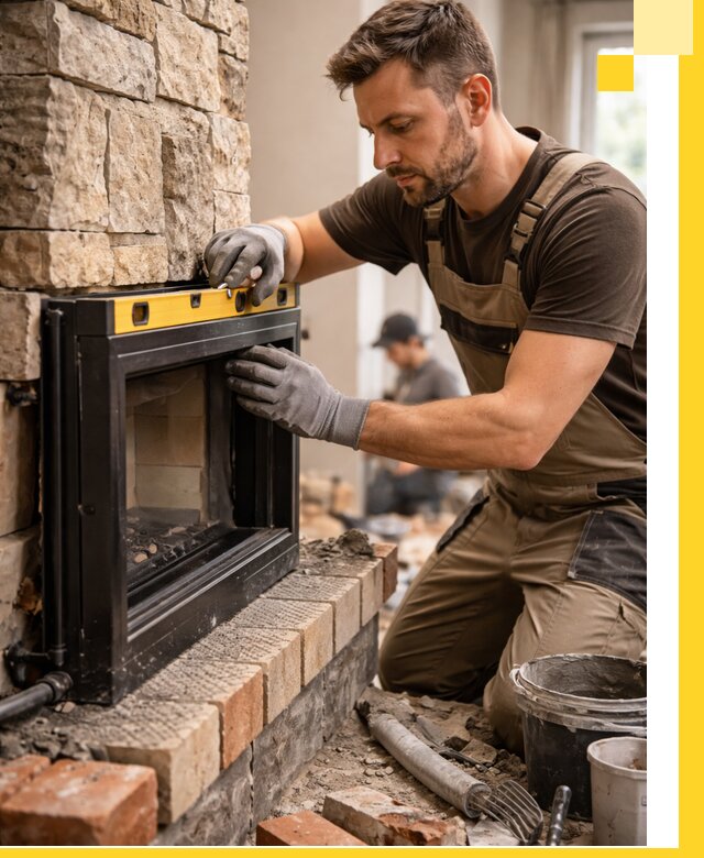 Дровяные камины под ключ в Омске: монтаж, обустройство