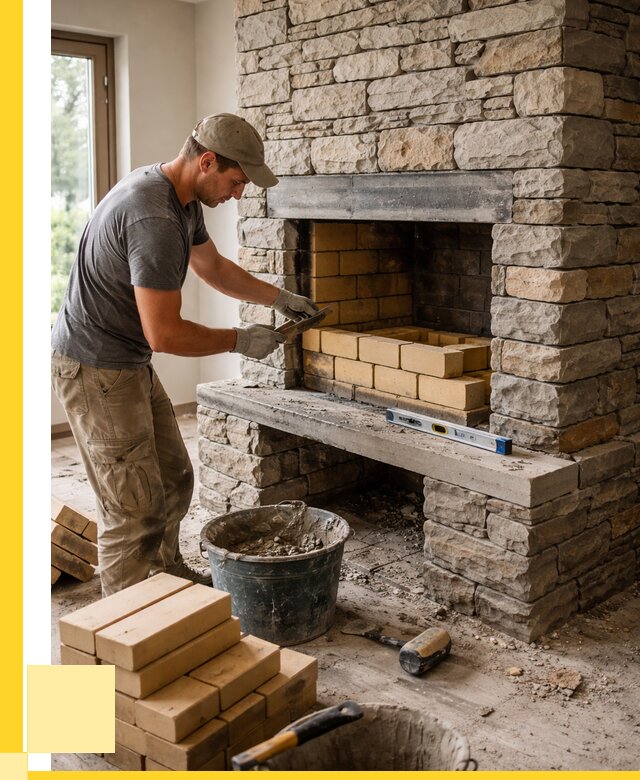 Кладка каминов и камина в Омске от 25923 р. ЭриданОмс