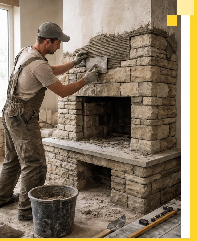 Строительство каминов под ключ в Омске от проектирования до монтажа