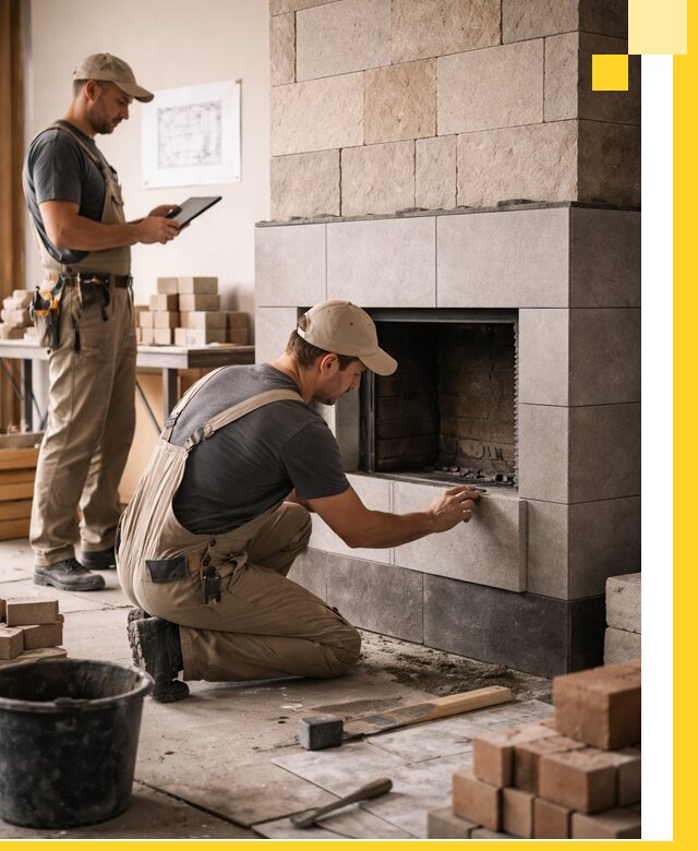 Индивидуальные проекты каминов и каминных систем в Омске