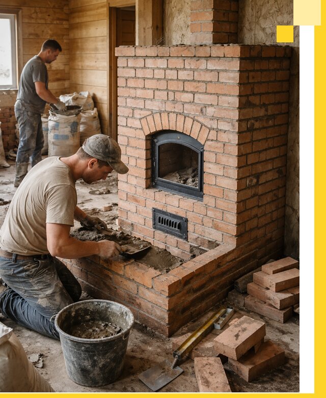 Профессиональное строительство печей в Омске под ключ