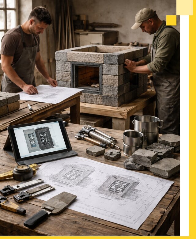 Разработка проектов печей с согласованием и монтажом в Омске