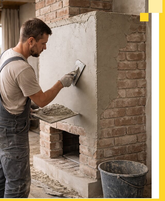 Отделка печей и облицовка каминов в Омске под ключ