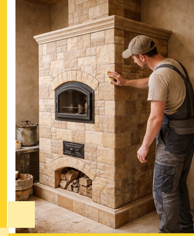 Облицовка печей в Омске от 4666 р. под ключ | ЭриданОмс