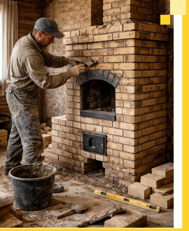 Кирпичные печи под ключ в Омске: проектирование и кладка