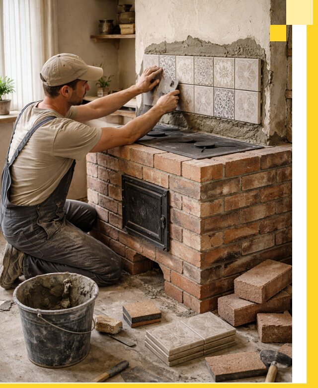 Печи с плитой на заказ монтаж гарантия и сервис в Омске