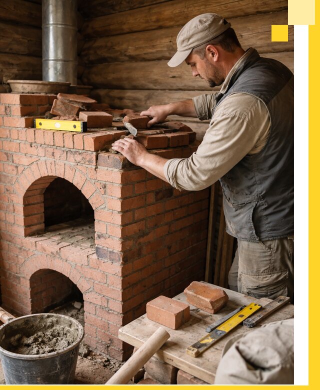 Изготовление и установка русских печей в Омске под ключ