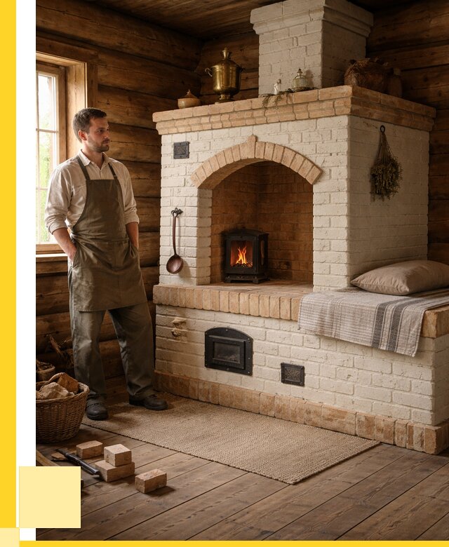 Русские печи с лежанкой под ключ в Омске от 155535 р. ЭриданОмс