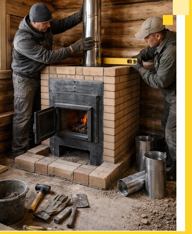 Проектирование, изготовление и установка банных печей в Омске