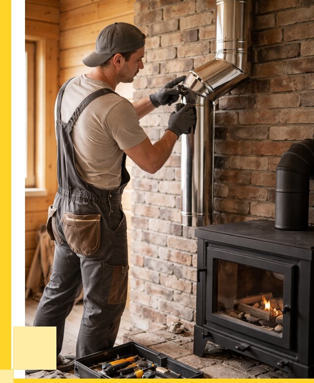 Монтаж дымоходов для печей в Омске от 7777 р. | ЭриданОмс