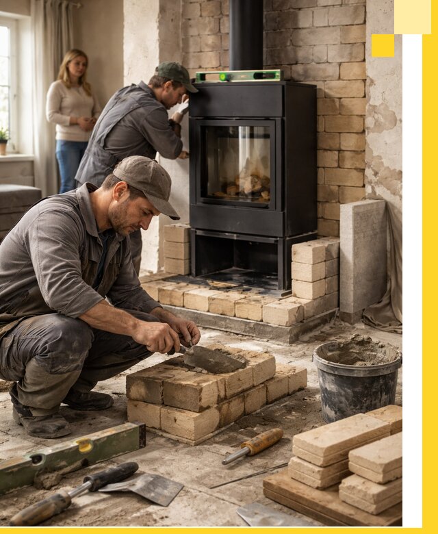 Печи и камины под ключ: проект, установка в Омске