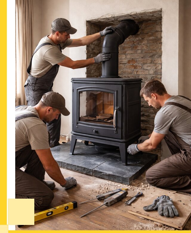 Монтаж печи камина в частном доме в Омске от 25923 р. | ЭриданОмс