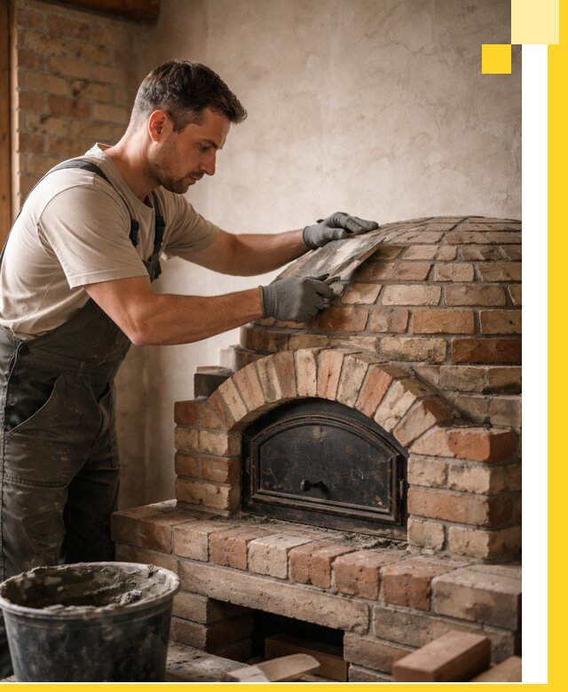 Изготовление и монтаж помпейских печей на заказ в Омске