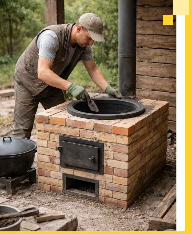 Изготовление и установка печей для казана в Омске под ключ