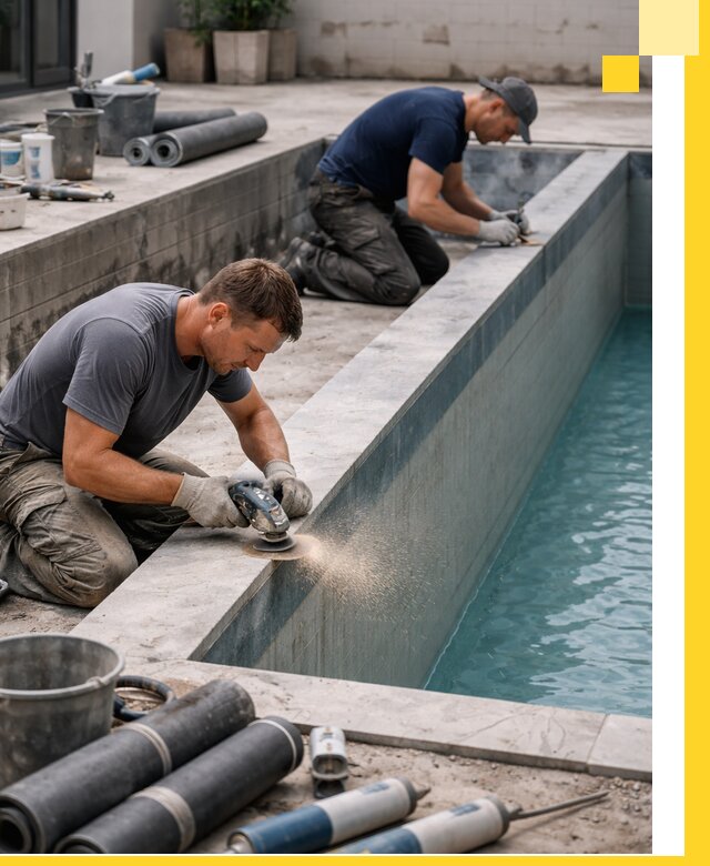 Профессиональный ремонт бассейнов под ключ в Омске