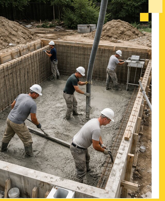 Строительство бетонных бассейнов под ключ в Омске