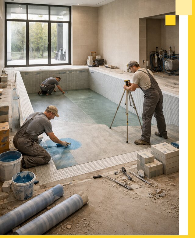 Проект и строительство закрытых бассейнов в Омске под ключ