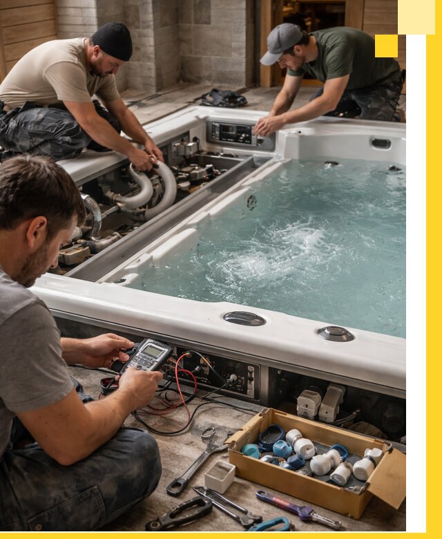 Гидромассажные бассейны под ключ в Омске, дизайн и монтаж