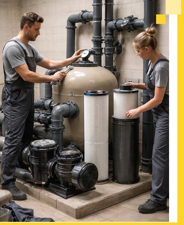 Фильтры и системы фильтрации для бассейнов в Омске