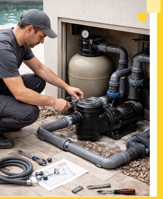 Поставка, монтаж и сервис насосов для бассейнов в Омске