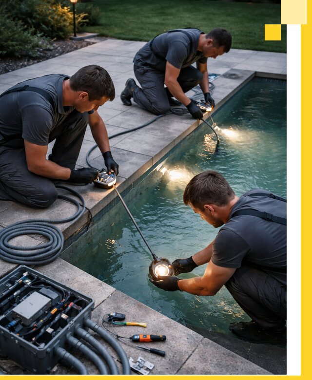 Профессиональное освещение бассейнов в Омске: дизайн и монтаж