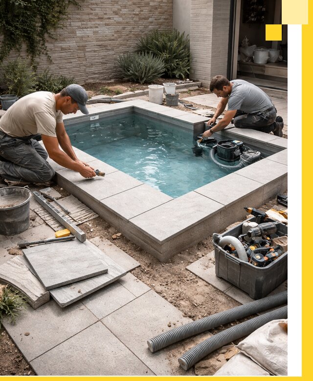 Мини бассейны под ключ в Омске, дизайн и установка