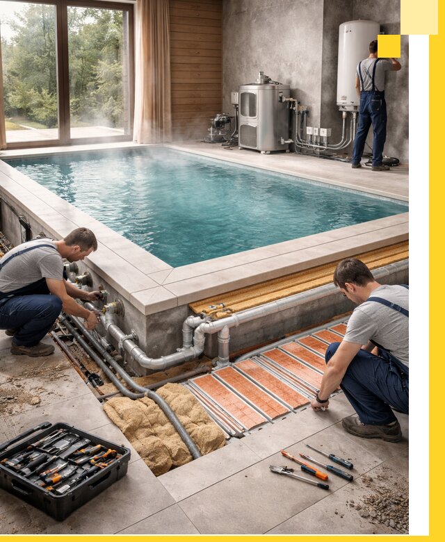 Проектирование и строительство тёплых бассейнов в Омске