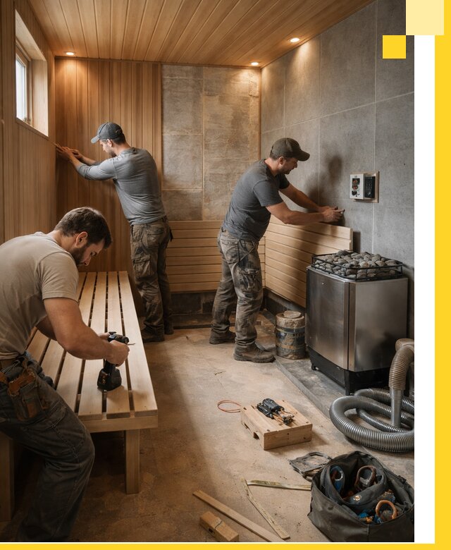 Сауны под ключ в Омске, проектирование, строительство, отделка
