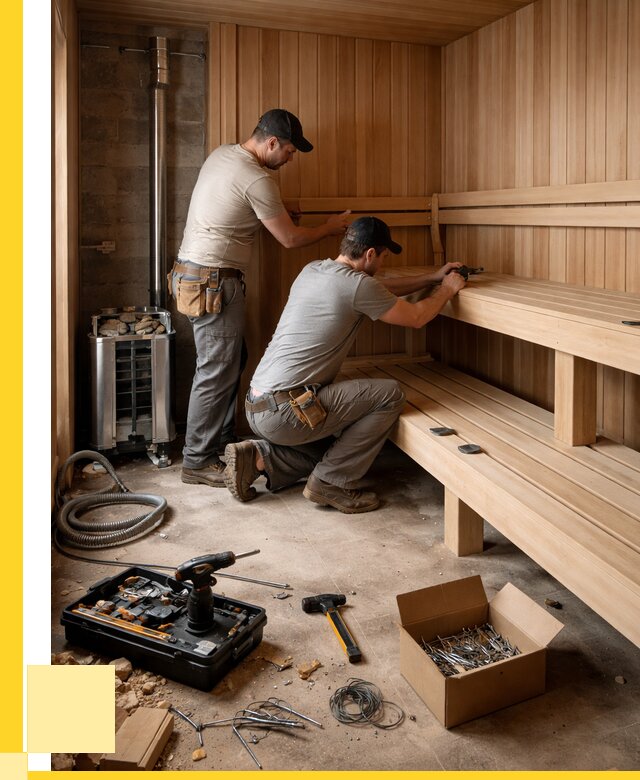 Монтаж саун под ключ в Омске от 124428 р. | ЭриданОмс