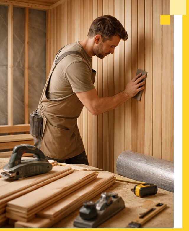 Профессиональная отделка саун и парных под ключ в Омске