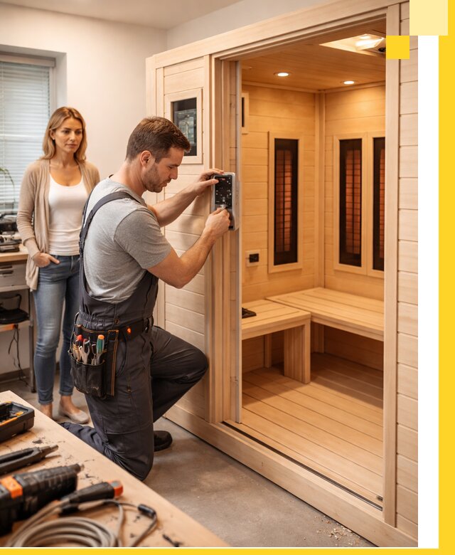 Инфракрасные сауны под ключ в Омске продажа и установка