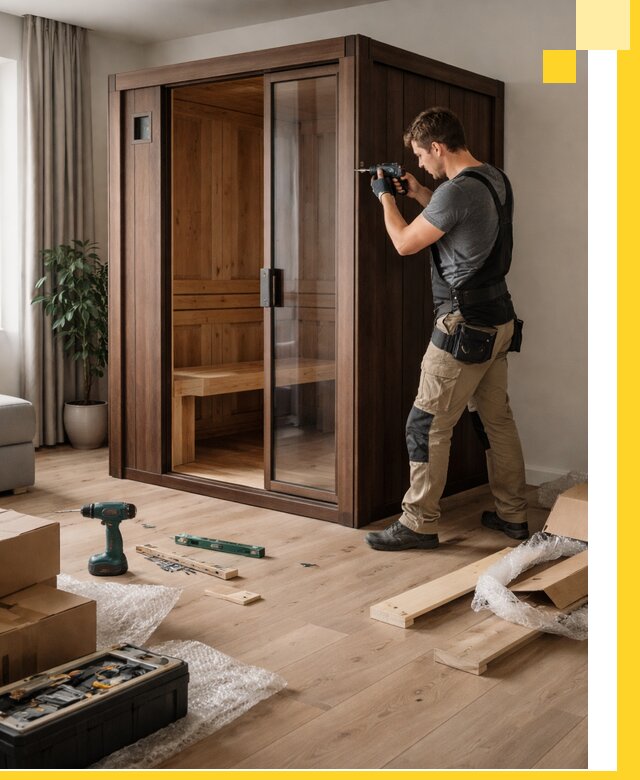 Установка и производство мини саун под ключ в Омске