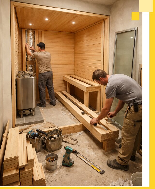 Проектирование и установка домашних саун под ключ в Омске