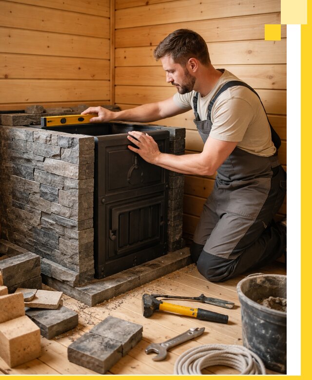 Производство и установка печей для саун под ключ в Омске