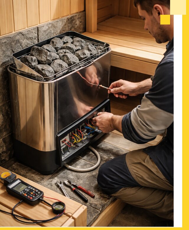 Продажа и установка электрокаменок для саун в Омске