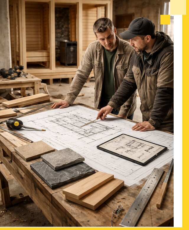 Проекты бань под ключ и планы строительства в Омске