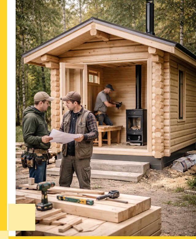 Монтаж бань под ключ в Омске — от 207380 р. | ЭриданОмс