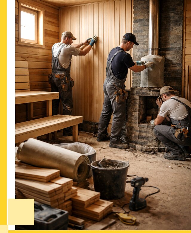 Ремонт бань под ключ в Омске от 46661 р. | ЭриданОмс