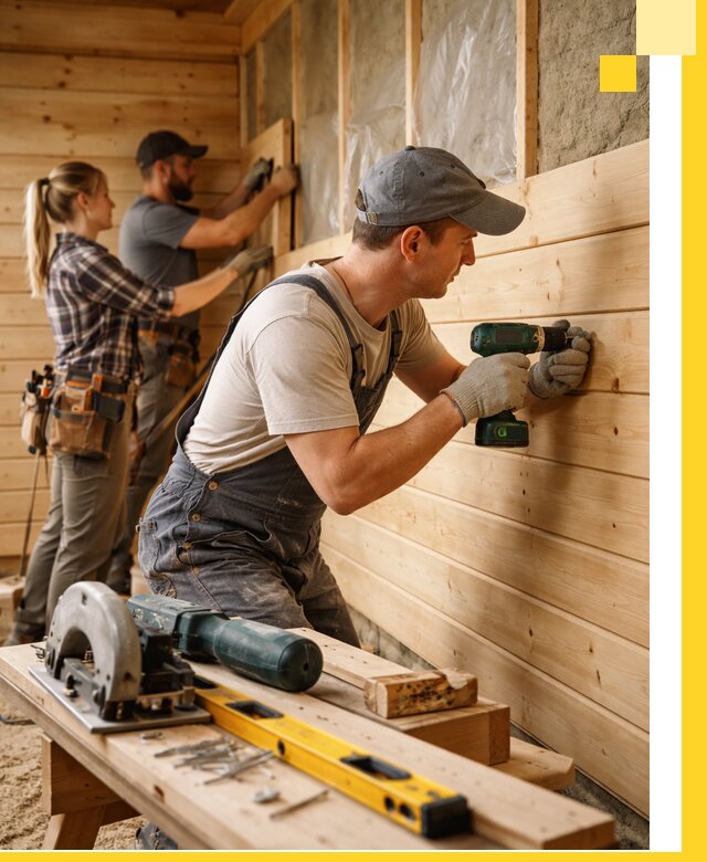 Обшивка бань под ключ в Омске: отделка стен и потолков