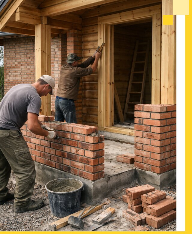 Строительство кирпичных бань под ключ в Омске с гарантией качества