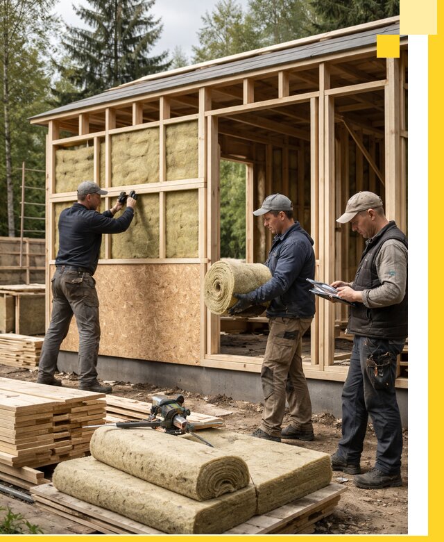 Проектирование и строительство каркасных бань в Омске под ключ