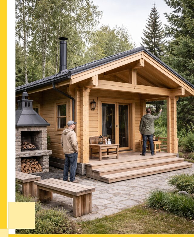 Деревянные бани под ключ в Омске от 466605 р. | ЭриданОмс