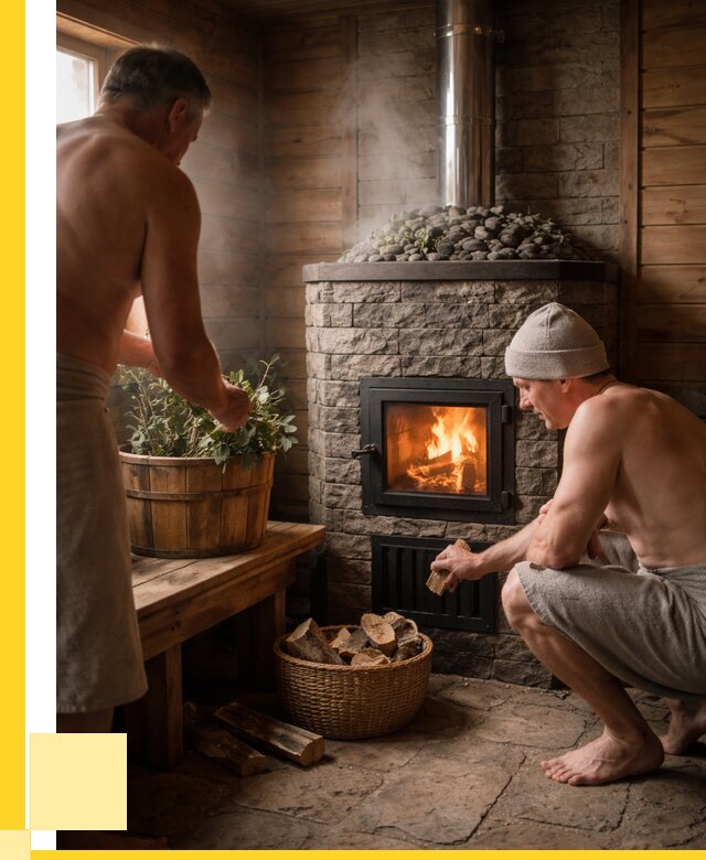 Банные печи под ключ в Омске от 46661 р. | ЭриданОмс кирпичная