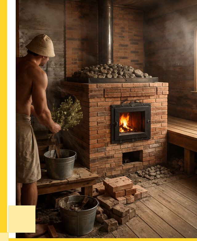 Кирпичные банные печи в Омске от 93321 р. | ЭриданОмс