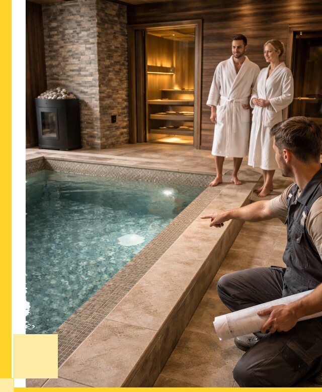 Проект бани с бассейном под ключ в Омске от 67399 р. | ЭриданОмс